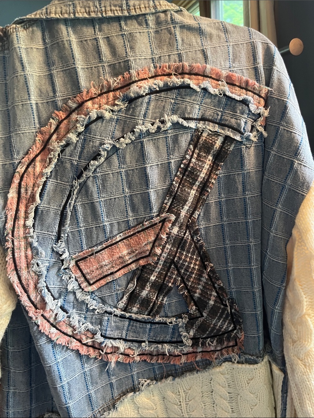 POL Mixed Blue and Brown Plaid Button-Up Shirt Jacket - Picture 8 of 8
